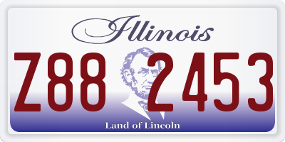 IL license plate Z882453