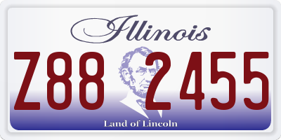 IL license plate Z882455