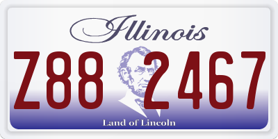 IL license plate Z882467