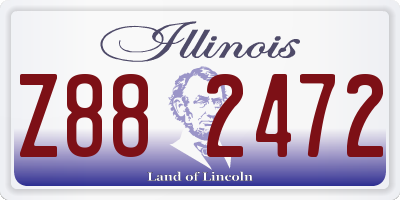 IL license plate Z882472