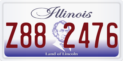 IL license plate Z882476