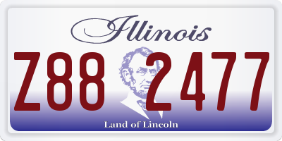IL license plate Z882477