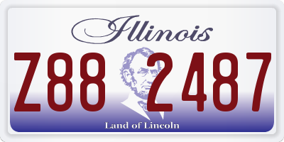 IL license plate Z882487