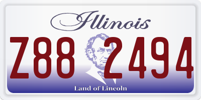 IL license plate Z882494