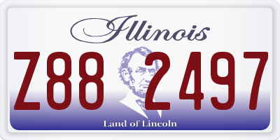 IL license plate Z882497