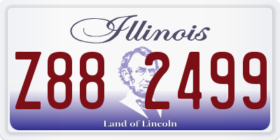 IL license plate Z882499