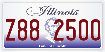 IL license plate Z882500