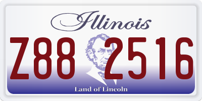 IL license plate Z882516