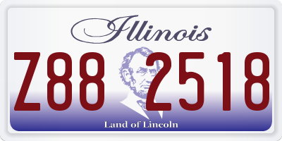 IL license plate Z882518