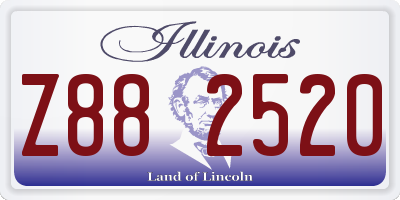 IL license plate Z882520