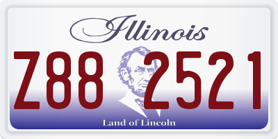 IL license plate Z882521