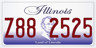 IL license plate Z882525