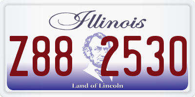 IL license plate Z882530