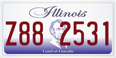 IL license plate Z882531