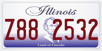 IL license plate Z882532
