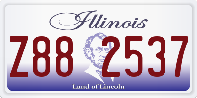 IL license plate Z882537