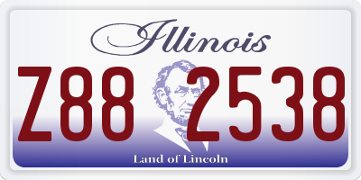 IL license plate Z882538