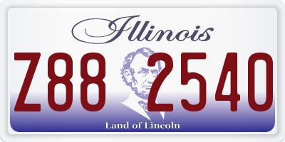 IL license plate Z882540