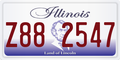 IL license plate Z882547