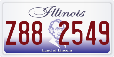 IL license plate Z882549