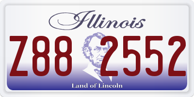 IL license plate Z882552