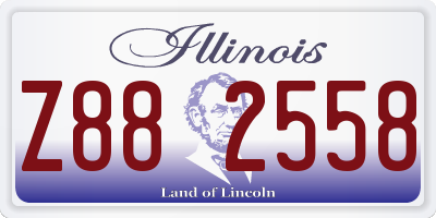 IL license plate Z882558