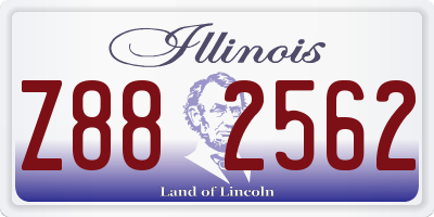 IL license plate Z882562