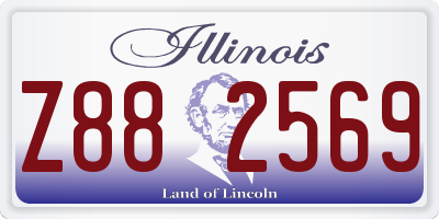 IL license plate Z882569