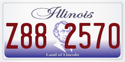 IL license plate Z882570