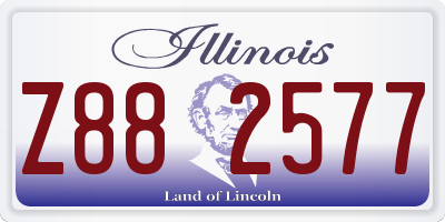 IL license plate Z882577