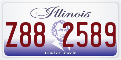 IL license plate Z882589