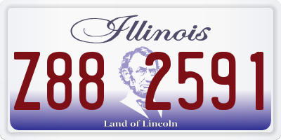 IL license plate Z882591