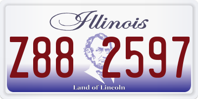 IL license plate Z882597