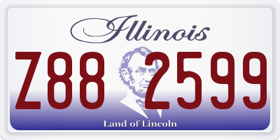 IL license plate Z882599