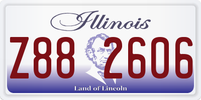 IL license plate Z882606