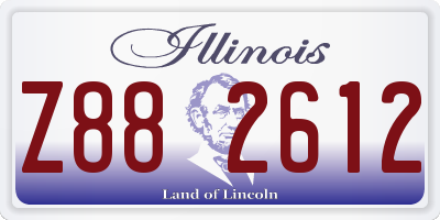 IL license plate Z882612