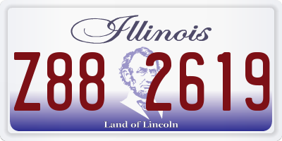 IL license plate Z882619