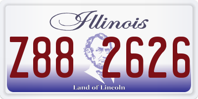 IL license plate Z882626