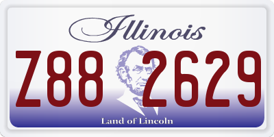 IL license plate Z882629