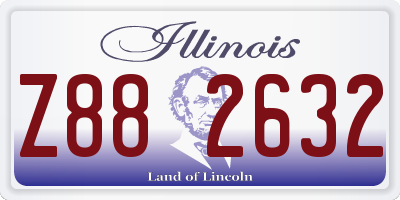 IL license plate Z882632