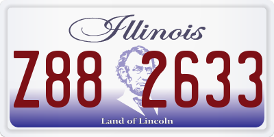 IL license plate Z882633