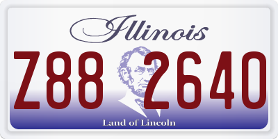 IL license plate Z882640