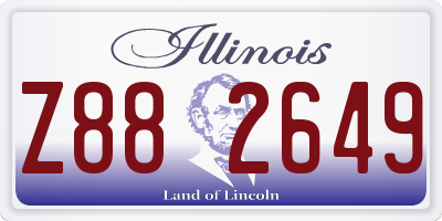 IL license plate Z882649