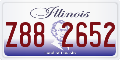 IL license plate Z882652