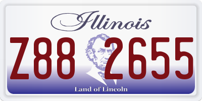 IL license plate Z882655
