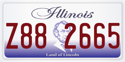 IL license plate Z882665