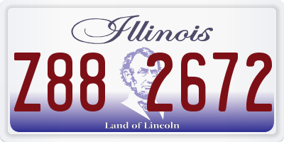 IL license plate Z882672