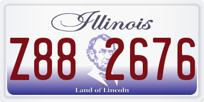 IL license plate Z882676