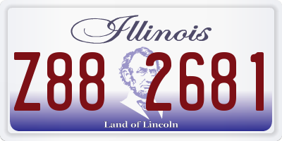 IL license plate Z882681
