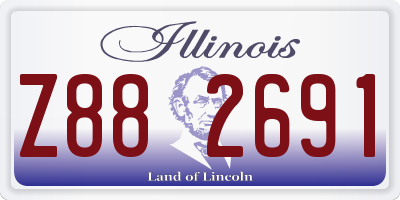 IL license plate Z882691